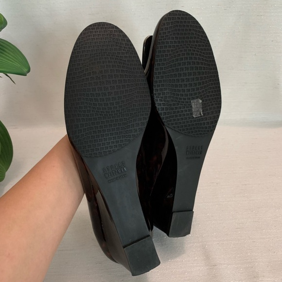 Stuart Weitzman Patent Leather Pumps Wedge
Leopard Bow Woman’s 9.5M - Picture 11 of 11